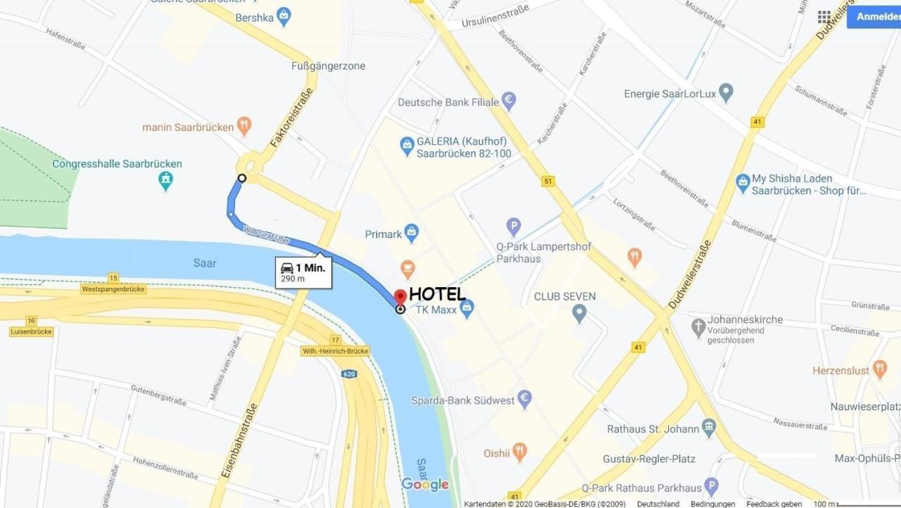 Hotel Stadt Hamburg Am Fluss Saarbrücken Exteriér fotografie